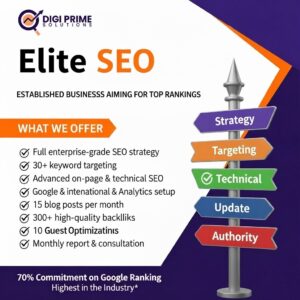Elite SEO Plan | Market Dominance & Enterprise Growth