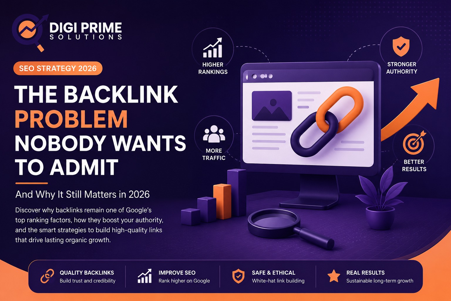 Link building strategy showing niche-relevant and high authority domain backlinks